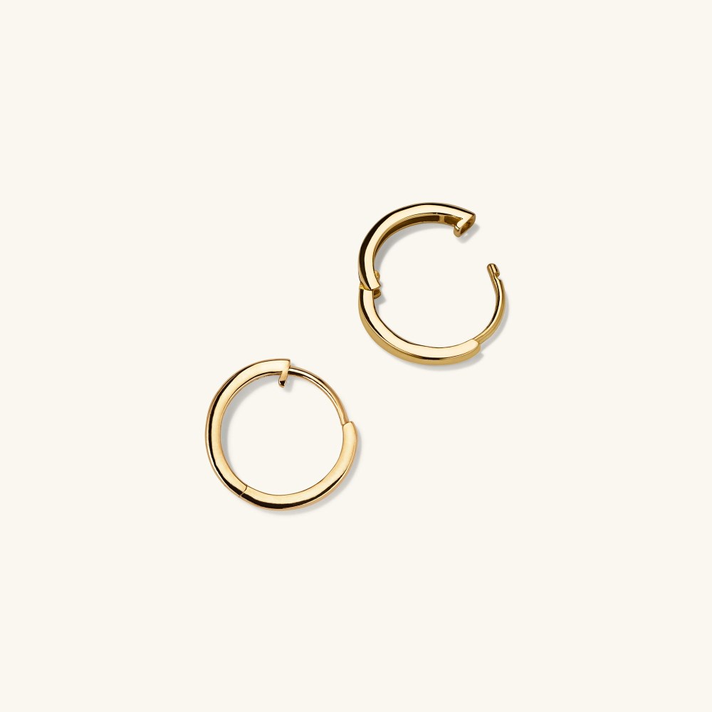 Mejuri Easy Huggie Hoops - 14k Yellow Gold Canada Store