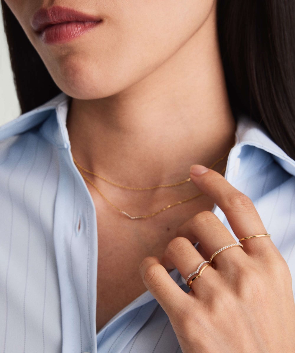 Mejuri Wishbone Stacker Set - 14k Yellow Gold Canada Store