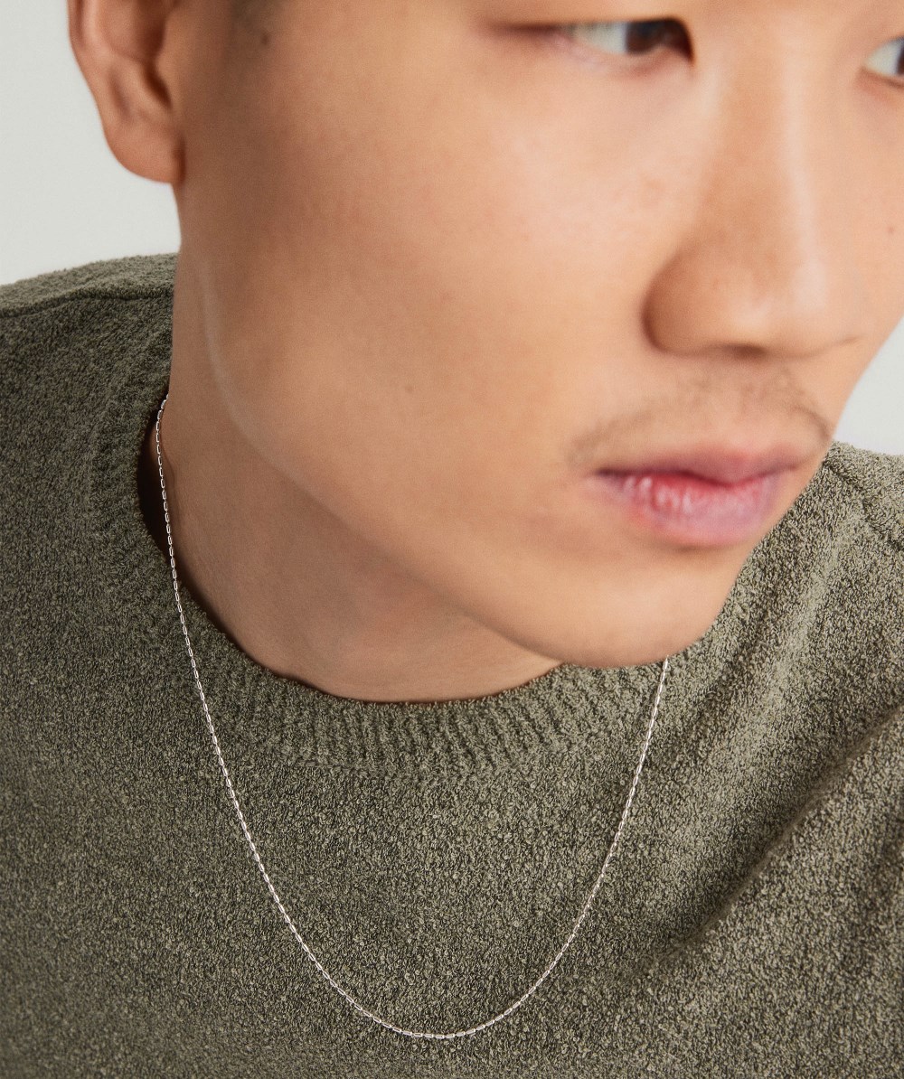 Mejuri Barrel Link Chain Necklace - Sterling Silver Canada Store