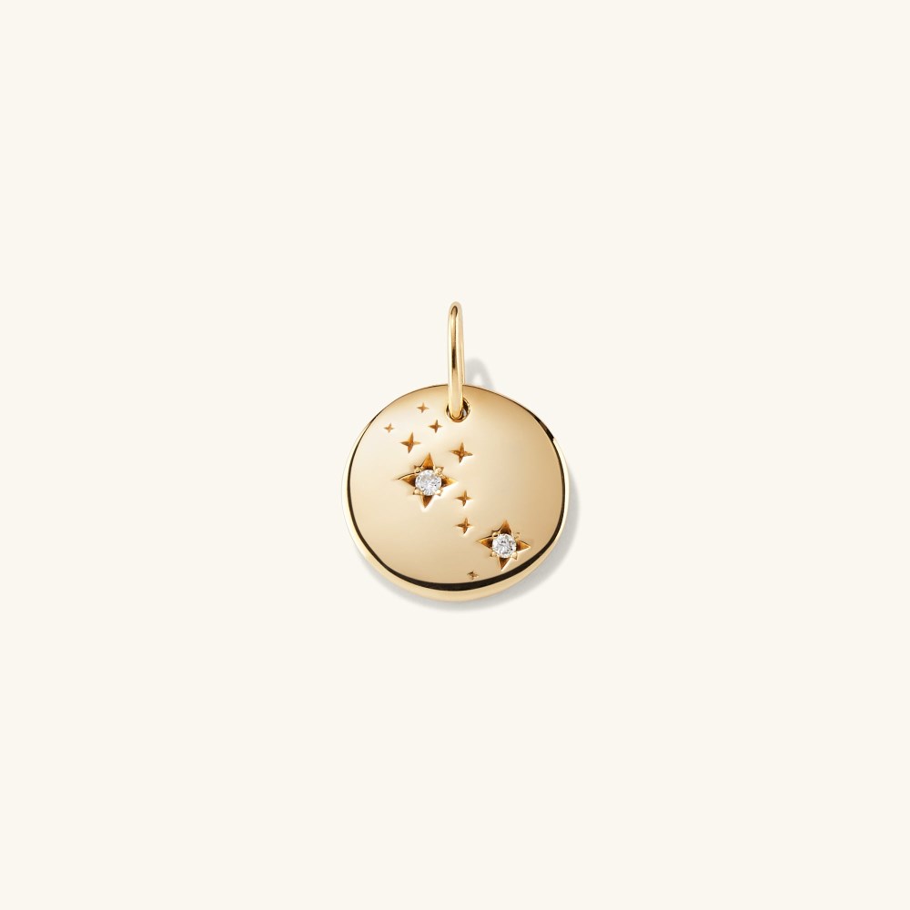 Mejuri Zodiac Charm Pendant - 14k Yellow Gold Canada Store