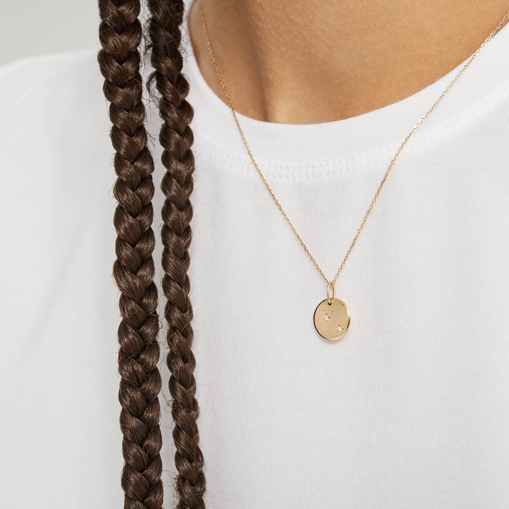 Mejuri Zodiac Charm Pendant - 14k Yellow Gold Canada Store