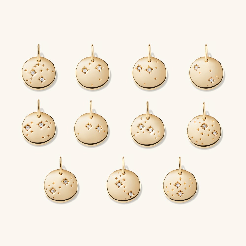 Mejuri Zodiac Charm Pendant - 14k Yellow Gold Canada Store