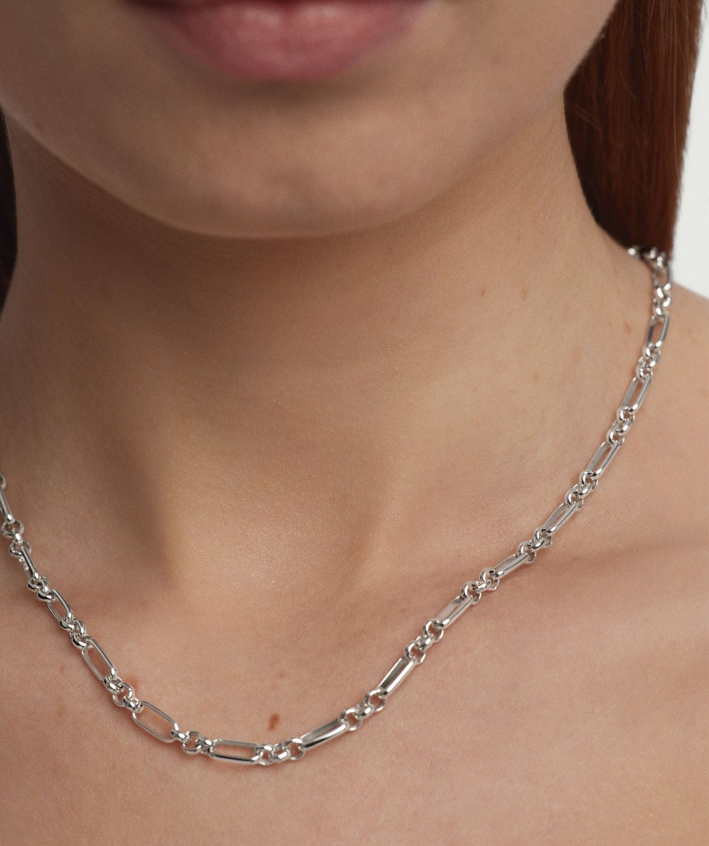 Mejuri Mini Paperclip Necklace - Sterling Silver Canada Store
