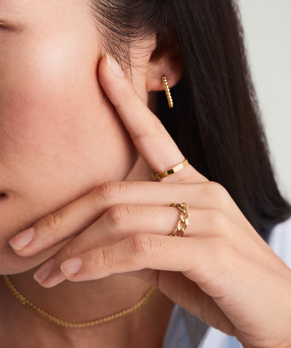 Mejuri Bold Chain Ring - 14k Yellow Gold Canada Store