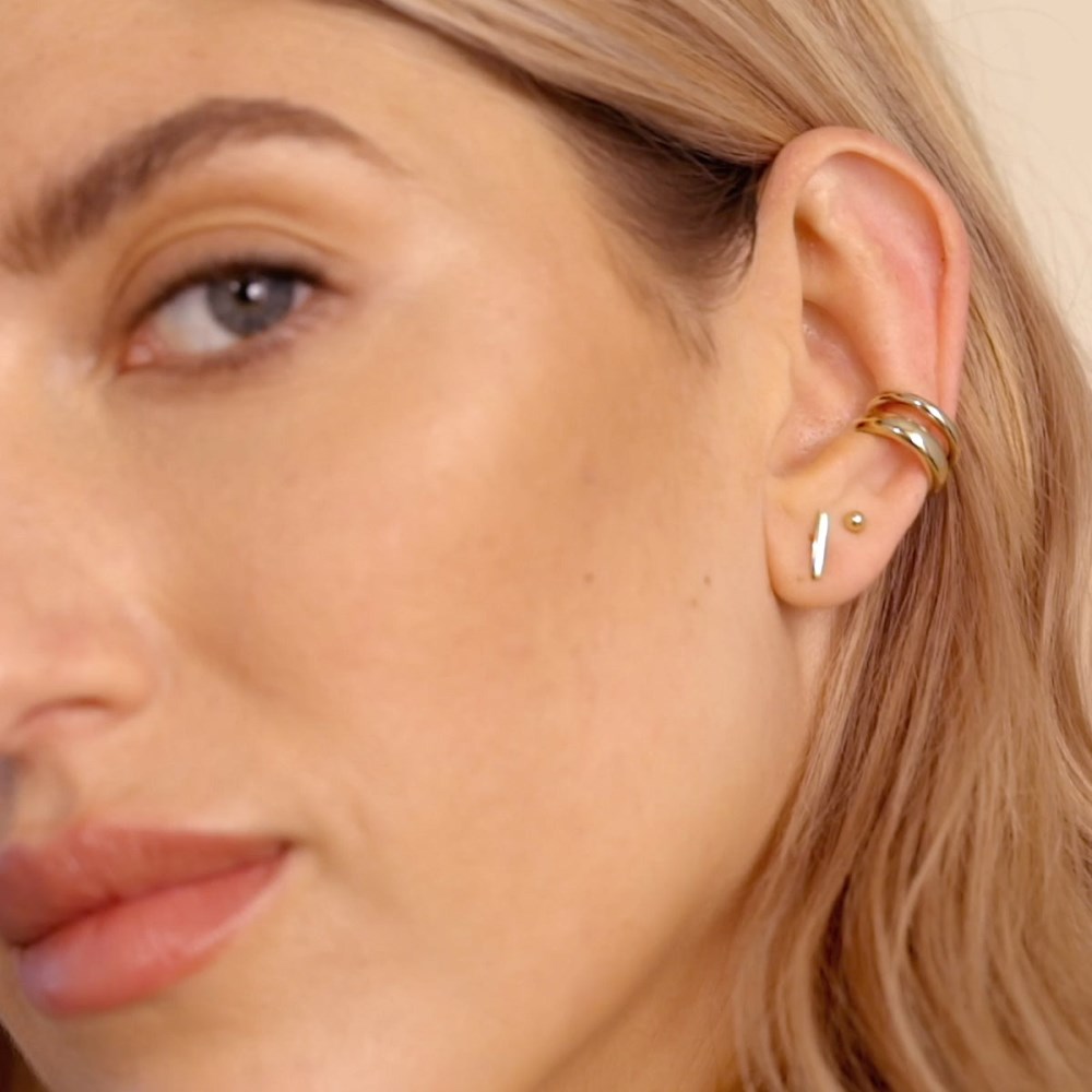 Mejuri Duet Ear Cuff - Gold Vermeil Canada Store