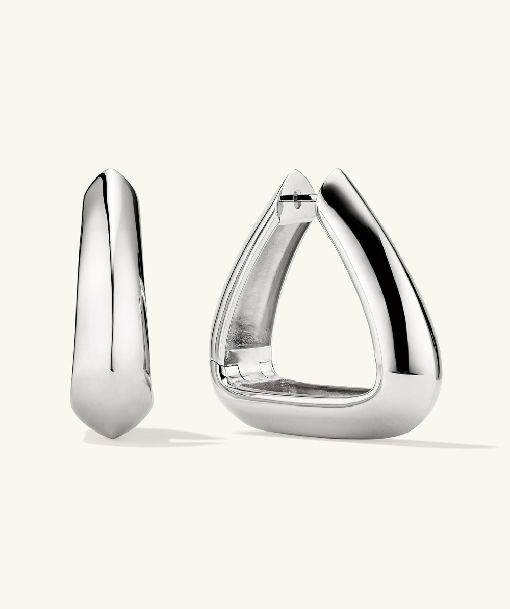 Mejuri Patra Oversized Hoops - Sterling Silver Canada Store