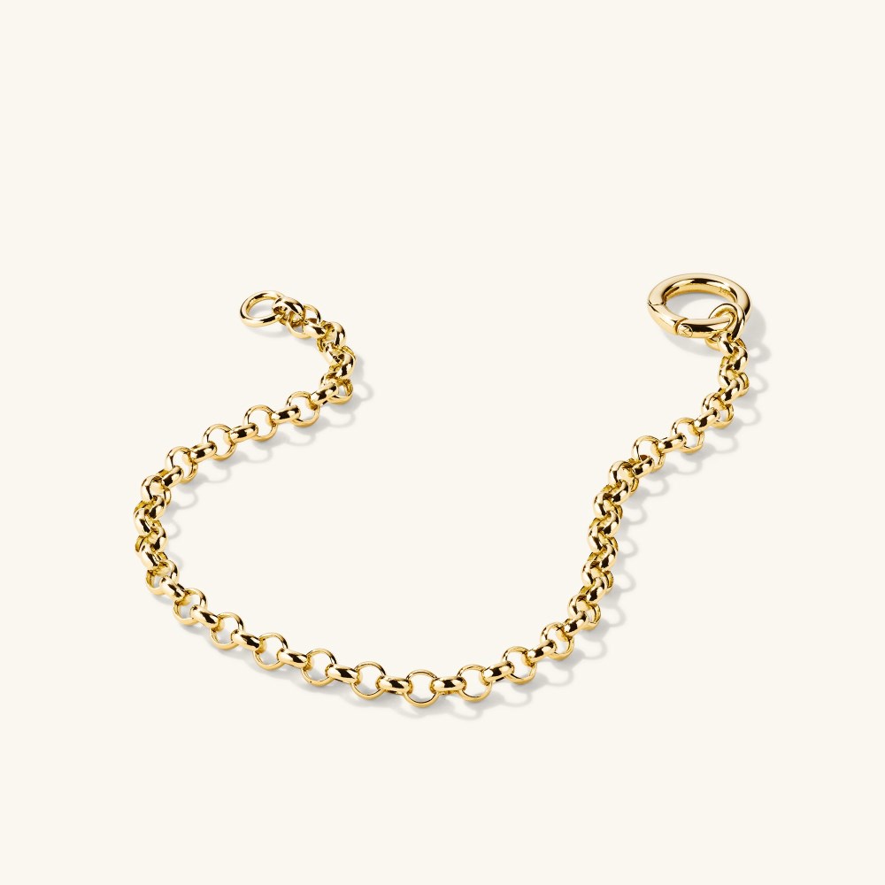 Mejuri Rolo Chain Charm Bracelet - 14k Yellow Gold Canada Store