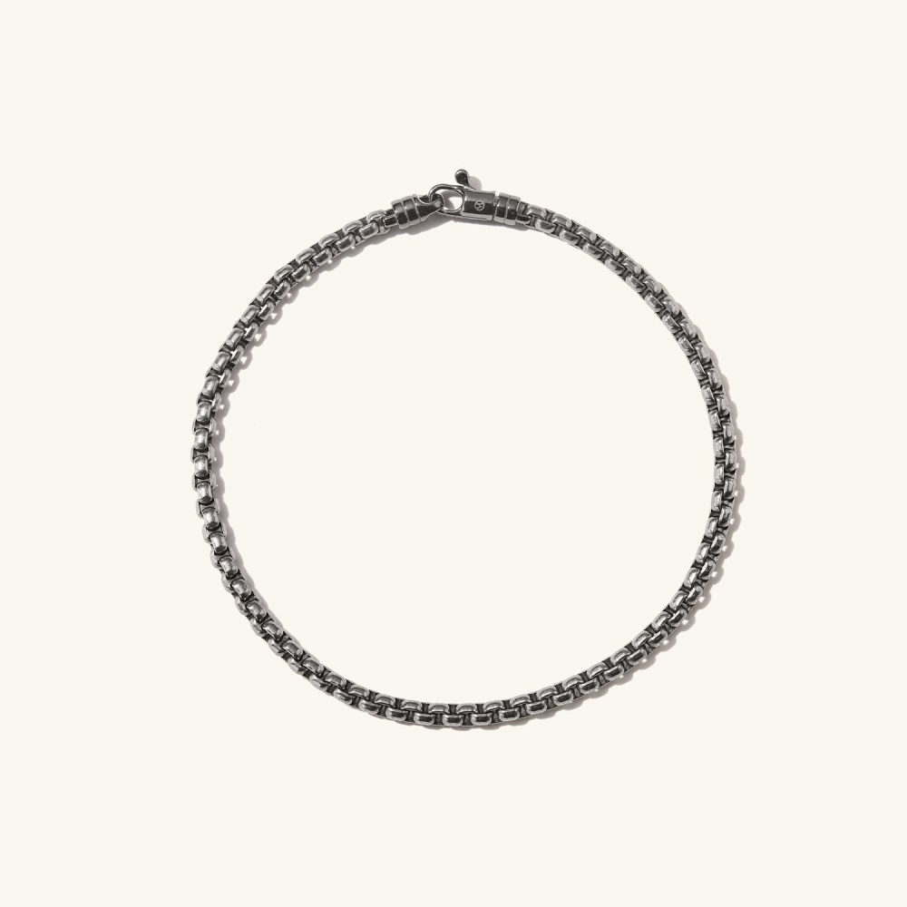Mejuri Round Box Chain Bracelet - Titanium Canada Store