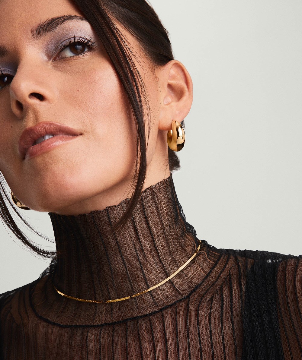 Mejuri Sculptural Hoops - Gold Vermeil Canada Store