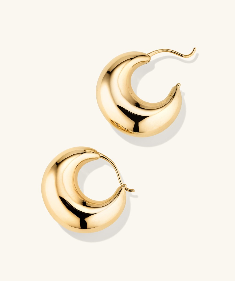 Mejuri Sculptural Hoops - Gold Vermeil Canada Store