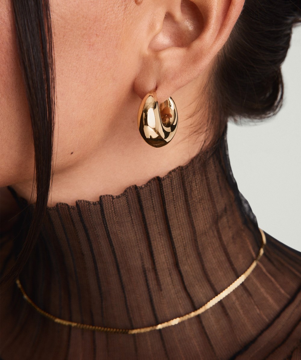 Mejuri Sculptural Hoops - Gold Vermeil Canada Store