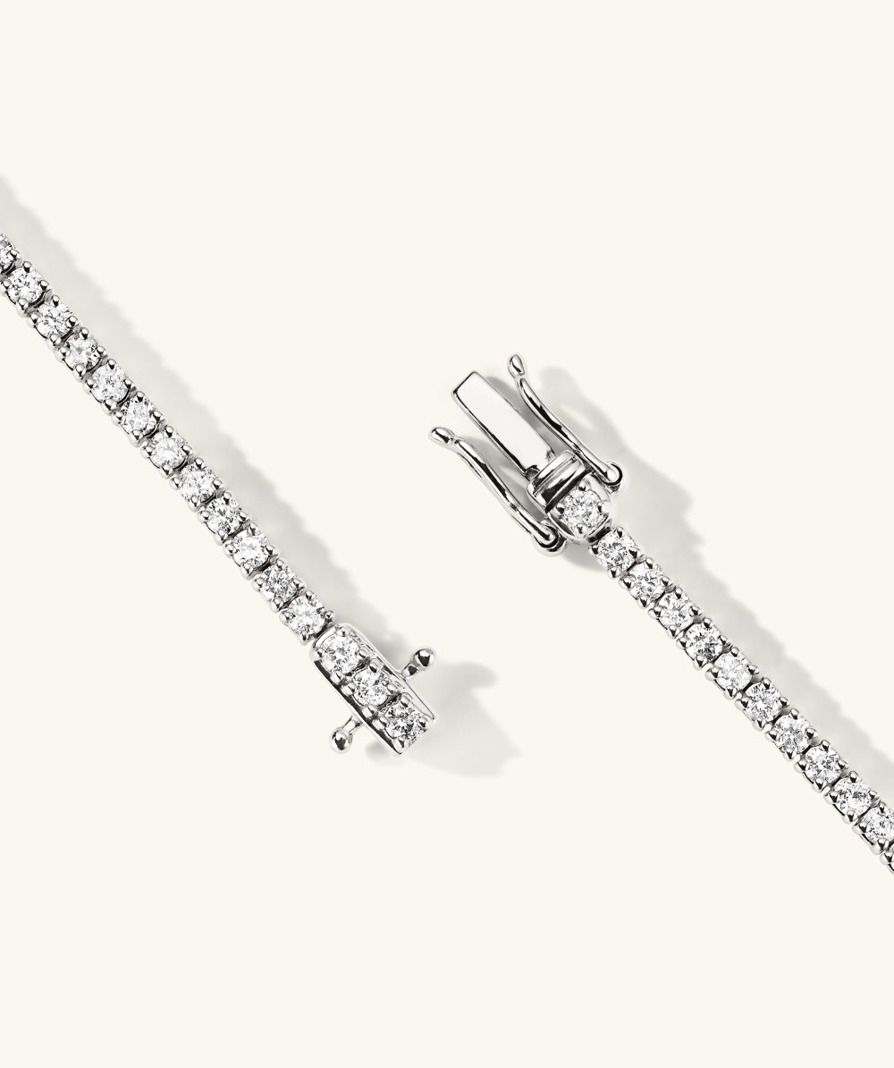 Mejuri Diamond Tennis Necklace 1.8mm - 14k White Gold Canada Store