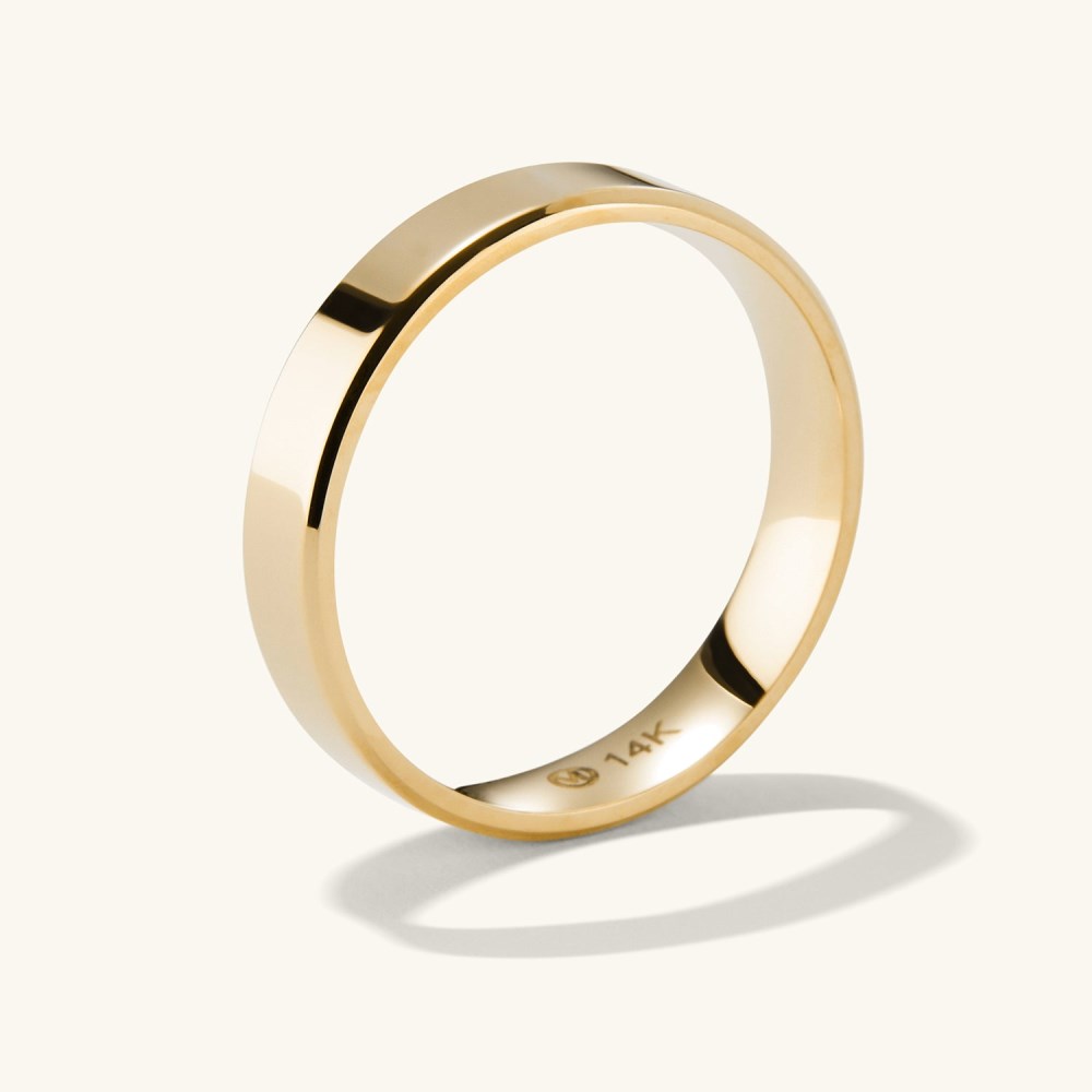 Mejuri 4mm Smooth Band - 14k Yellow Gold Canada Store