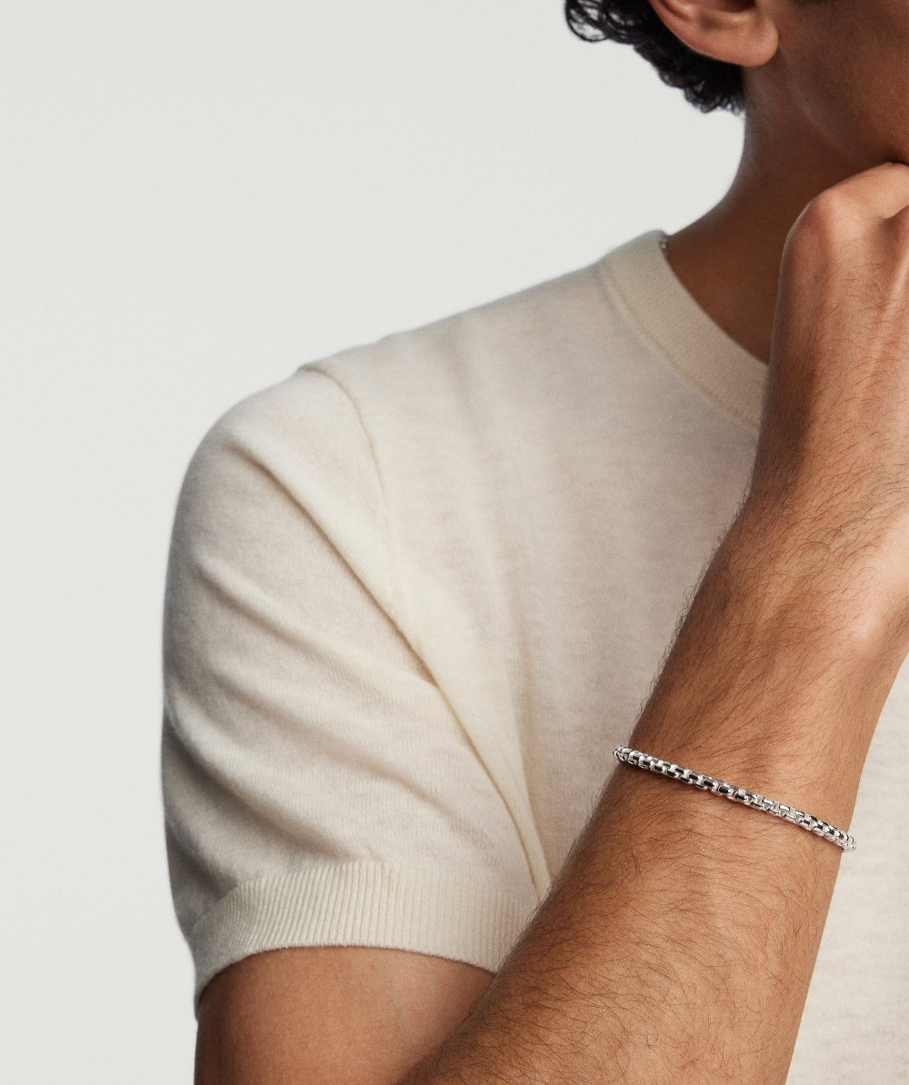 Mejuri 4mm Round Box Chain Bracelet - Sterling Silver Canada Store