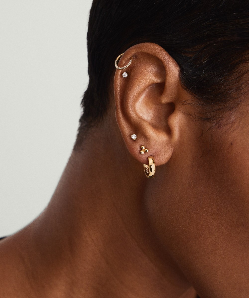 Mejuri Bold Huggie Hoops - 14k Yellow Gold Canada Store