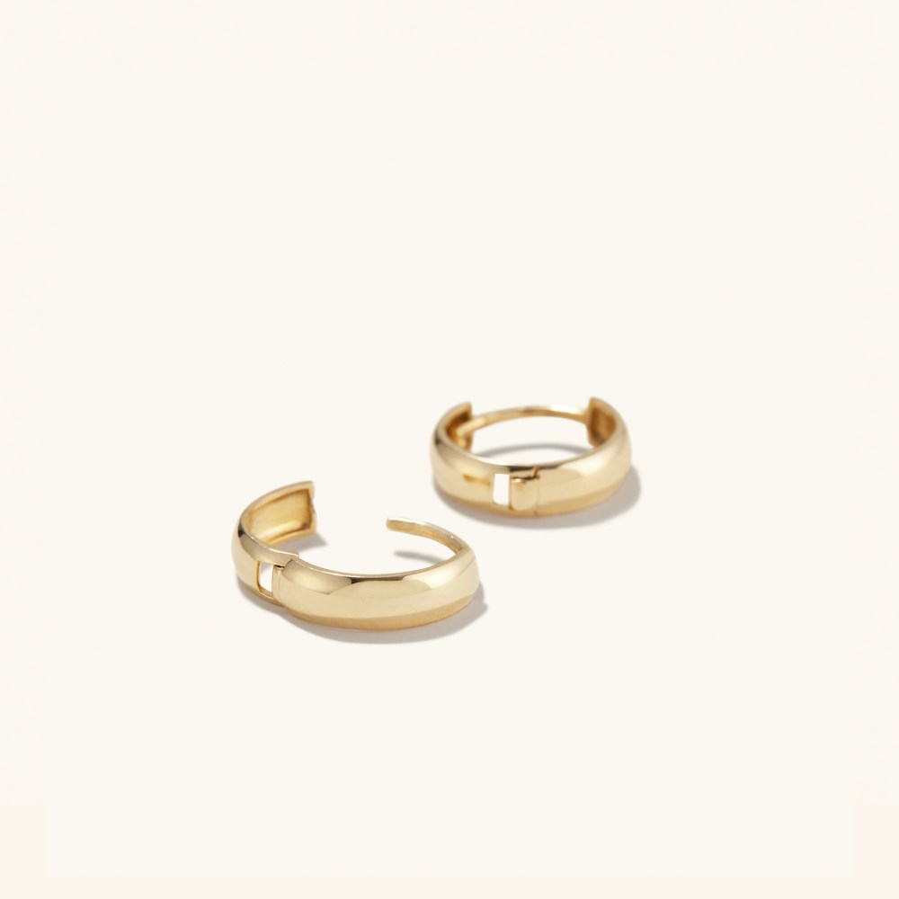 Mejuri Bold Huggie Hoops - 14k Yellow Gold Canada Store