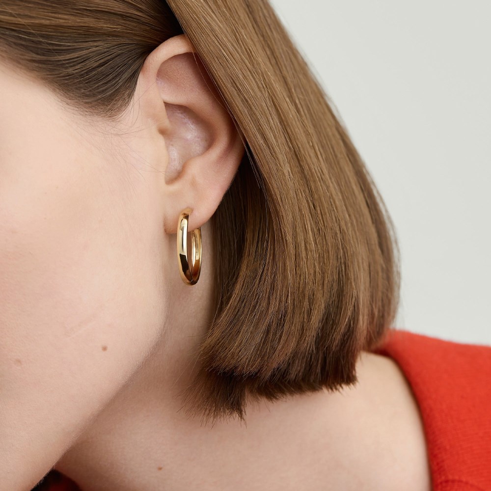 Mejuri Bold Large Hoops - 14k Yellow Gold Canada Store