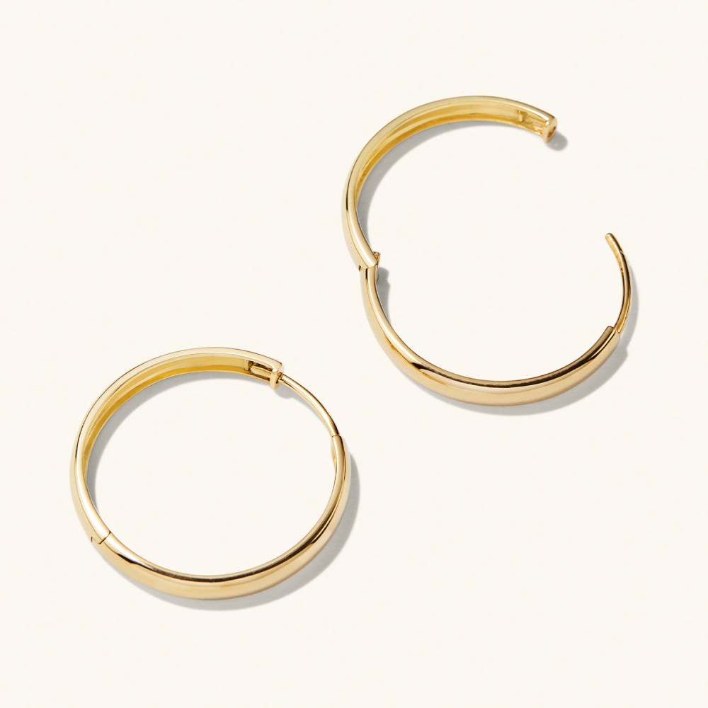 Mejuri Bold Large Hoops - 14k Yellow Gold Canada Store