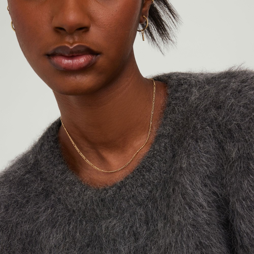 Mejuri Figaro Chain Necklace - 14k Yellow Gold Canada Store