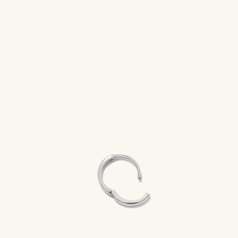Mejuri Mini Hoop - 14k White Gold Canada Store