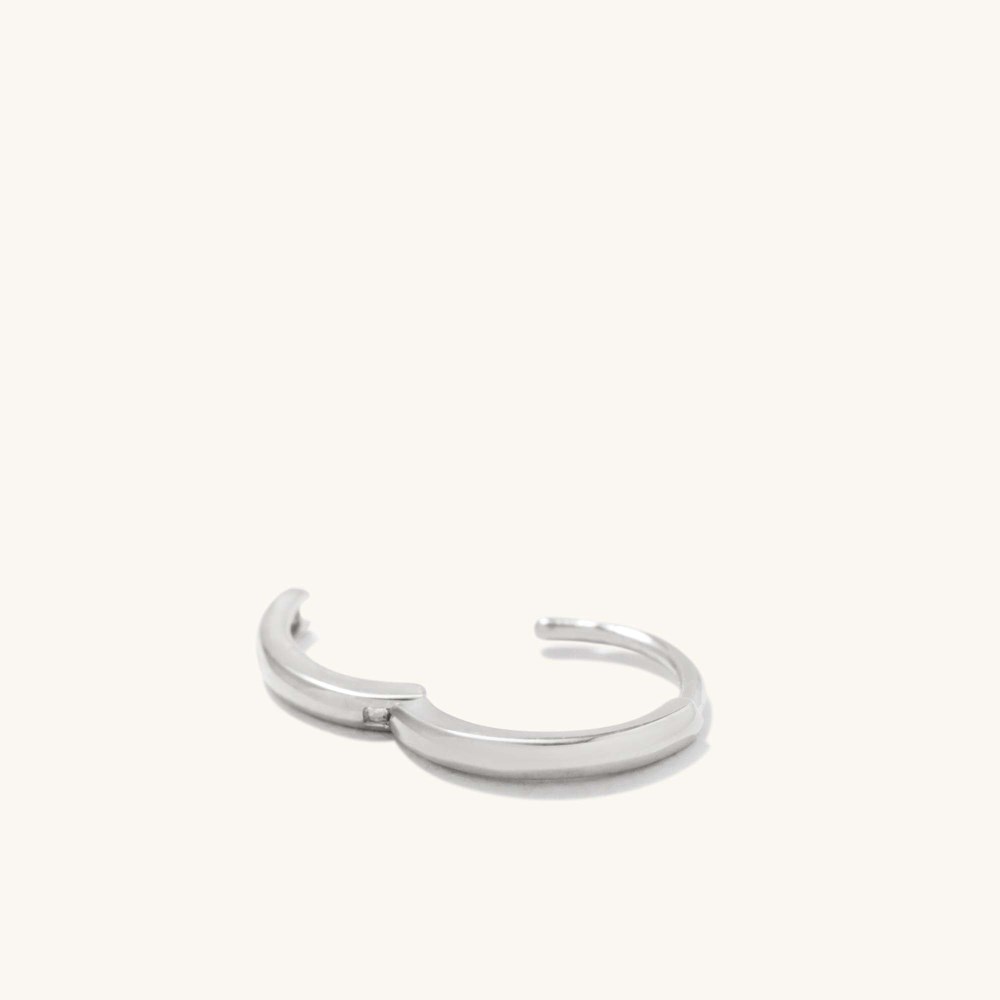 Mejuri Mini Hoop - 14k White Gold Canada Store