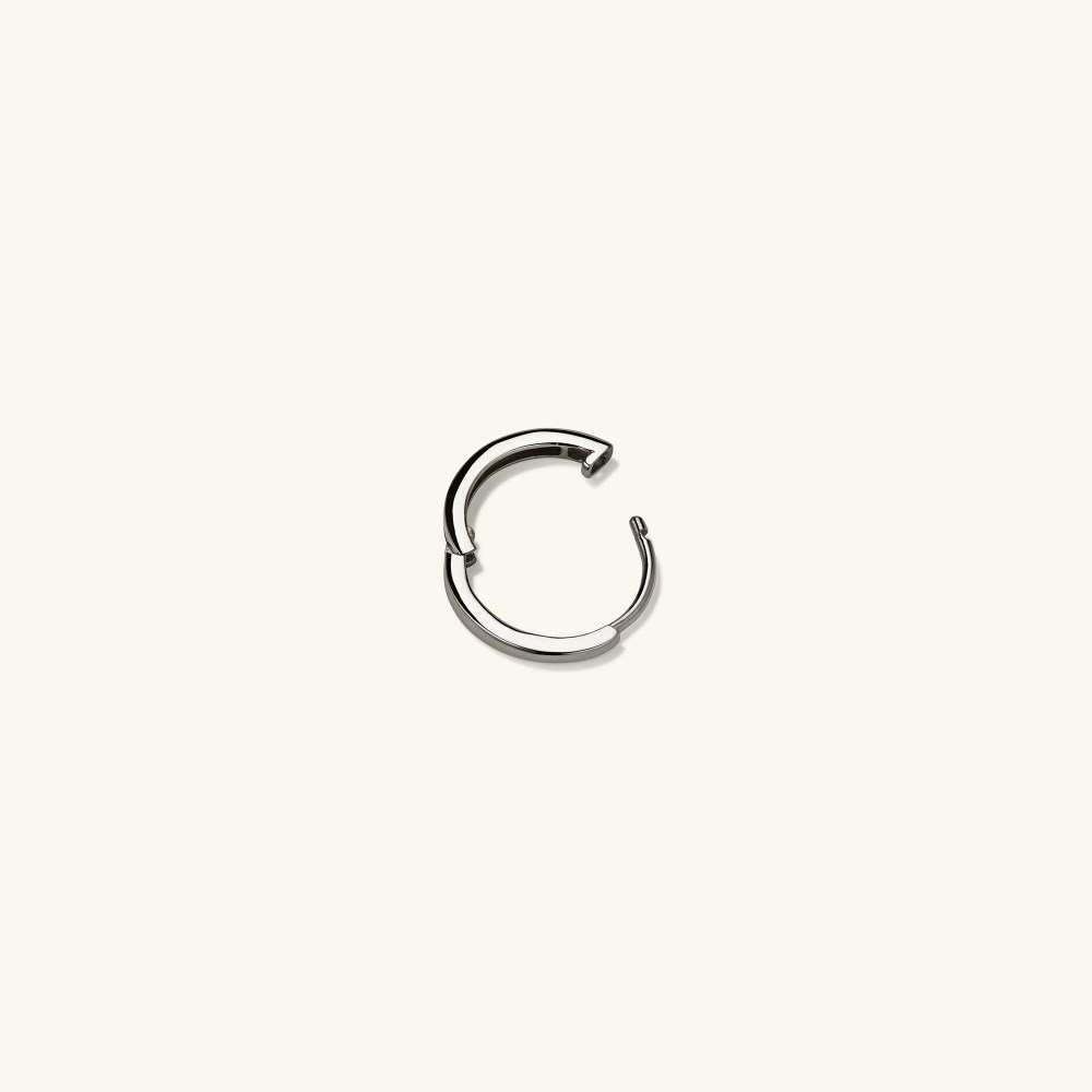 Mejuri Single Easy Huggie Hoop - 14k White Gold Canada Store
