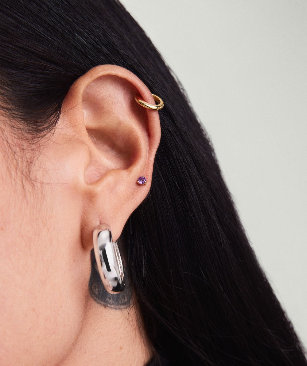 Mejuri Gemstone Mini Studs - 14k Yellow Gold Canada Store