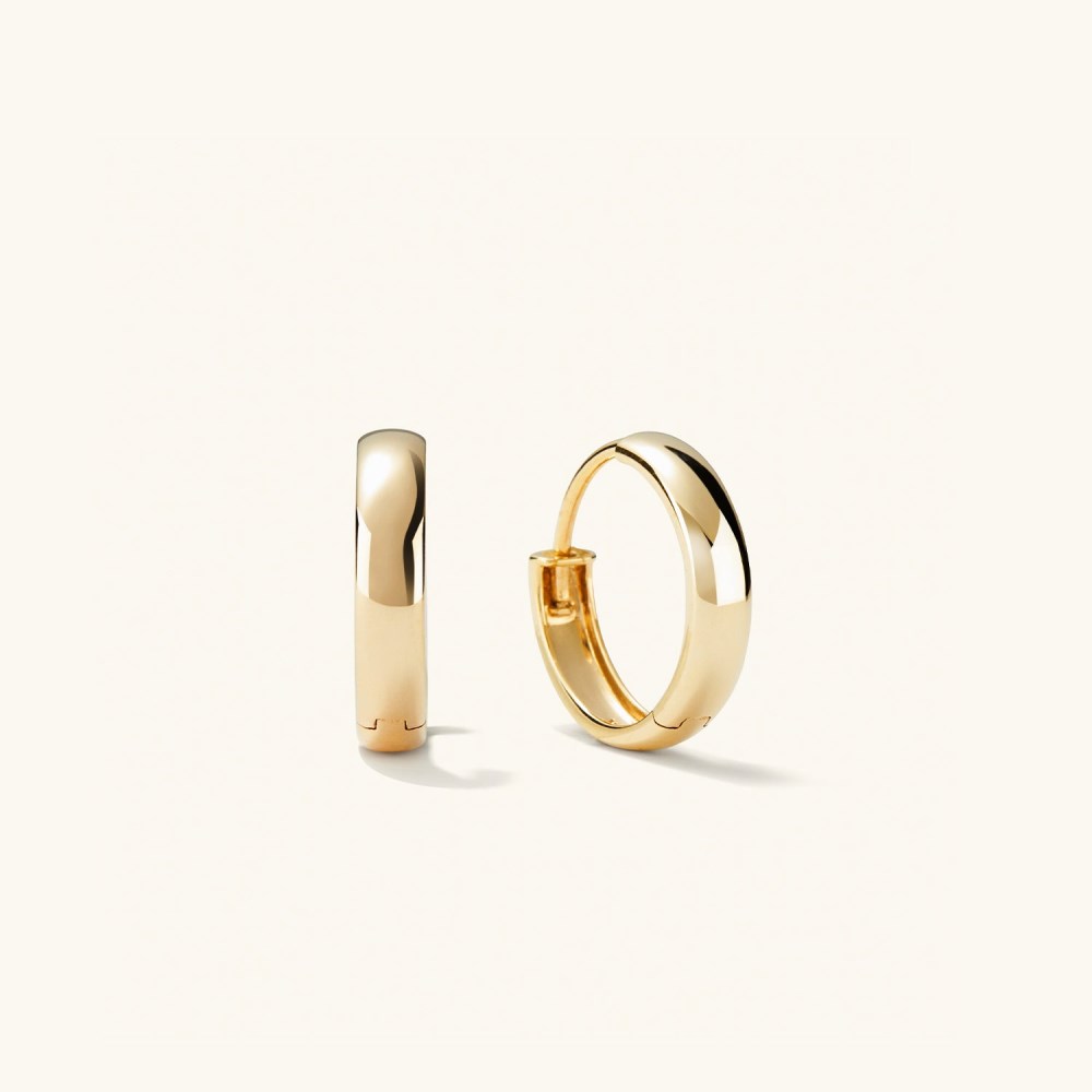 Mejuri Bold Small Hoops - 14k Yellow Gold Canada Store