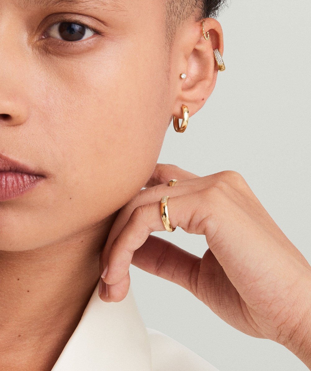 Mejuri Bold Small Hoops - 14k Yellow Gold Canada Store