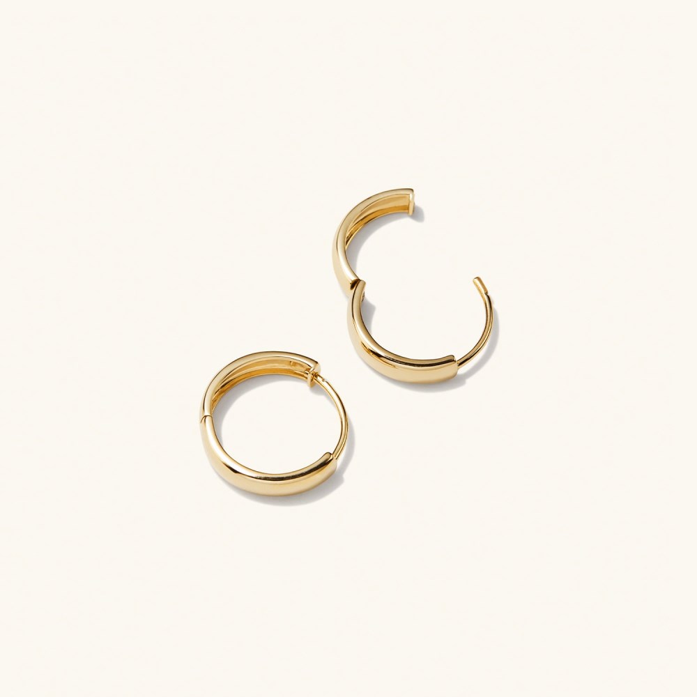 Mejuri Bold Small Hoops - 14k Yellow Gold Canada Store