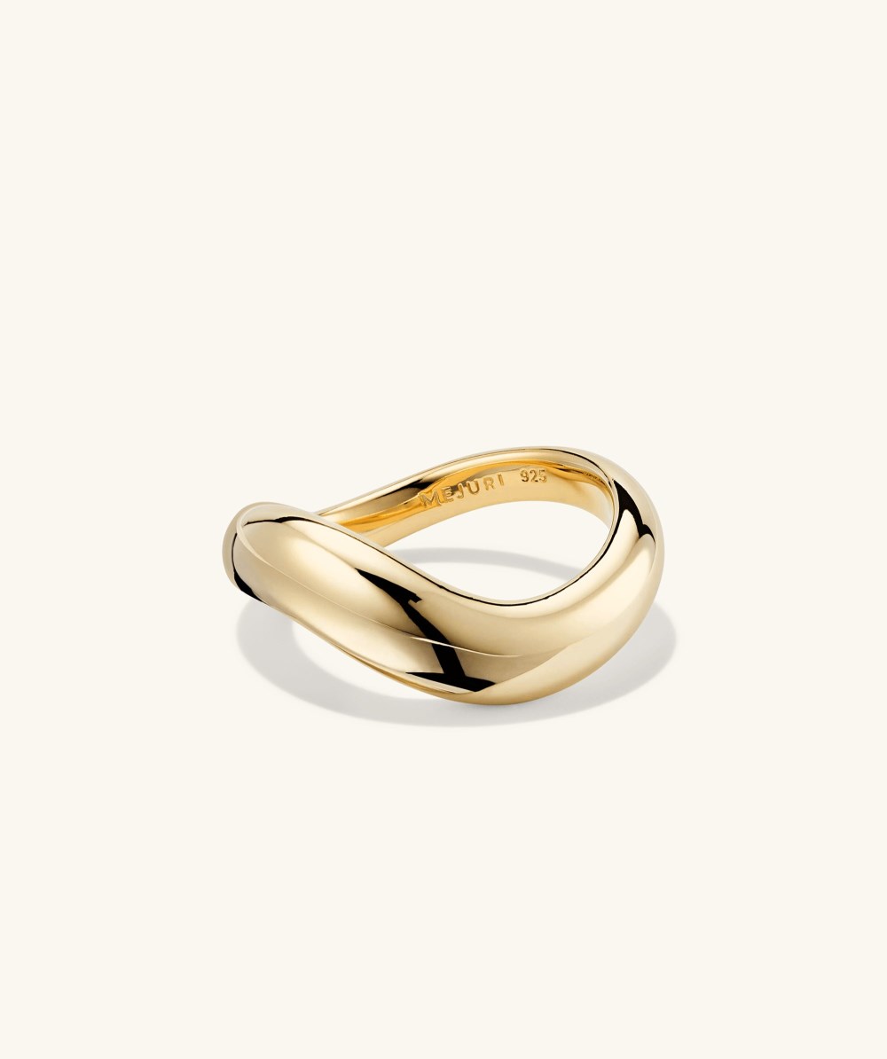 Mejuri D?me Figure Ring - Gold Vermeil Canada Store