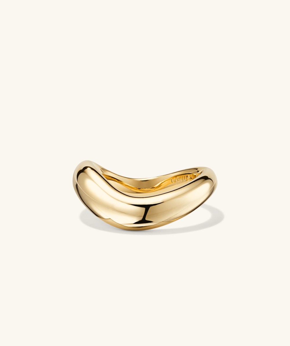 Mejuri D?me Figure Ring - Gold Vermeil Canada Store