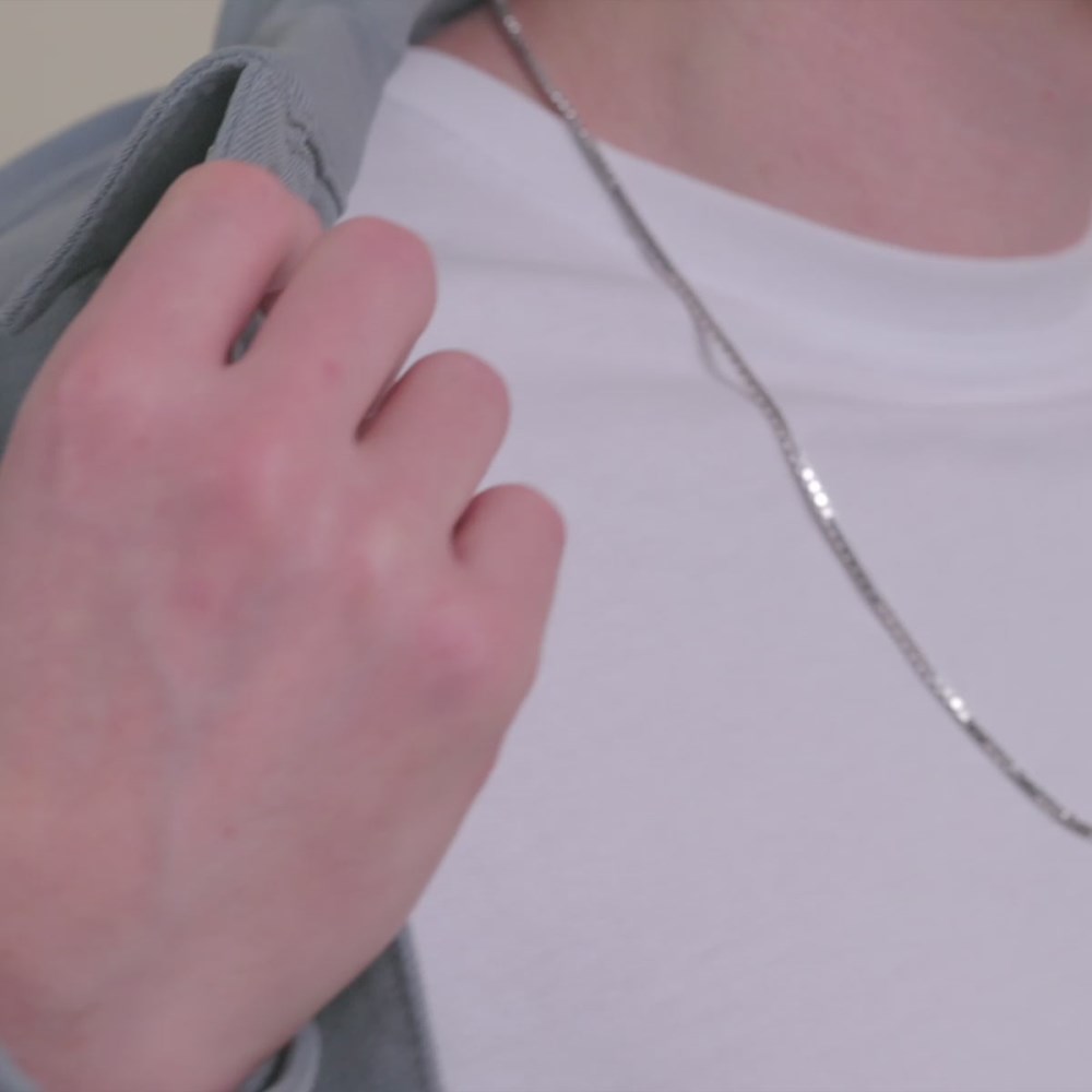Mejuri Square Box Chain Necklace - Sterling Silver Canada Store