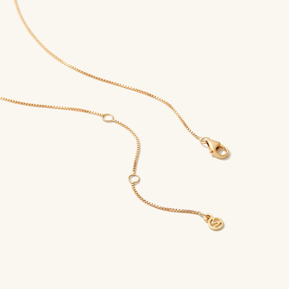 Mejuri Baby Box Chain Necklace - 14k Yellow Gold Canada Store