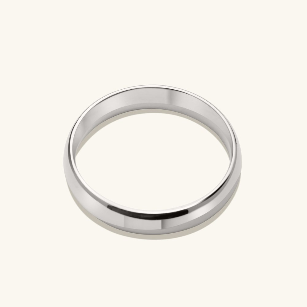 Mejuri 4mm Curve Band - 14k White Gold Canada Store