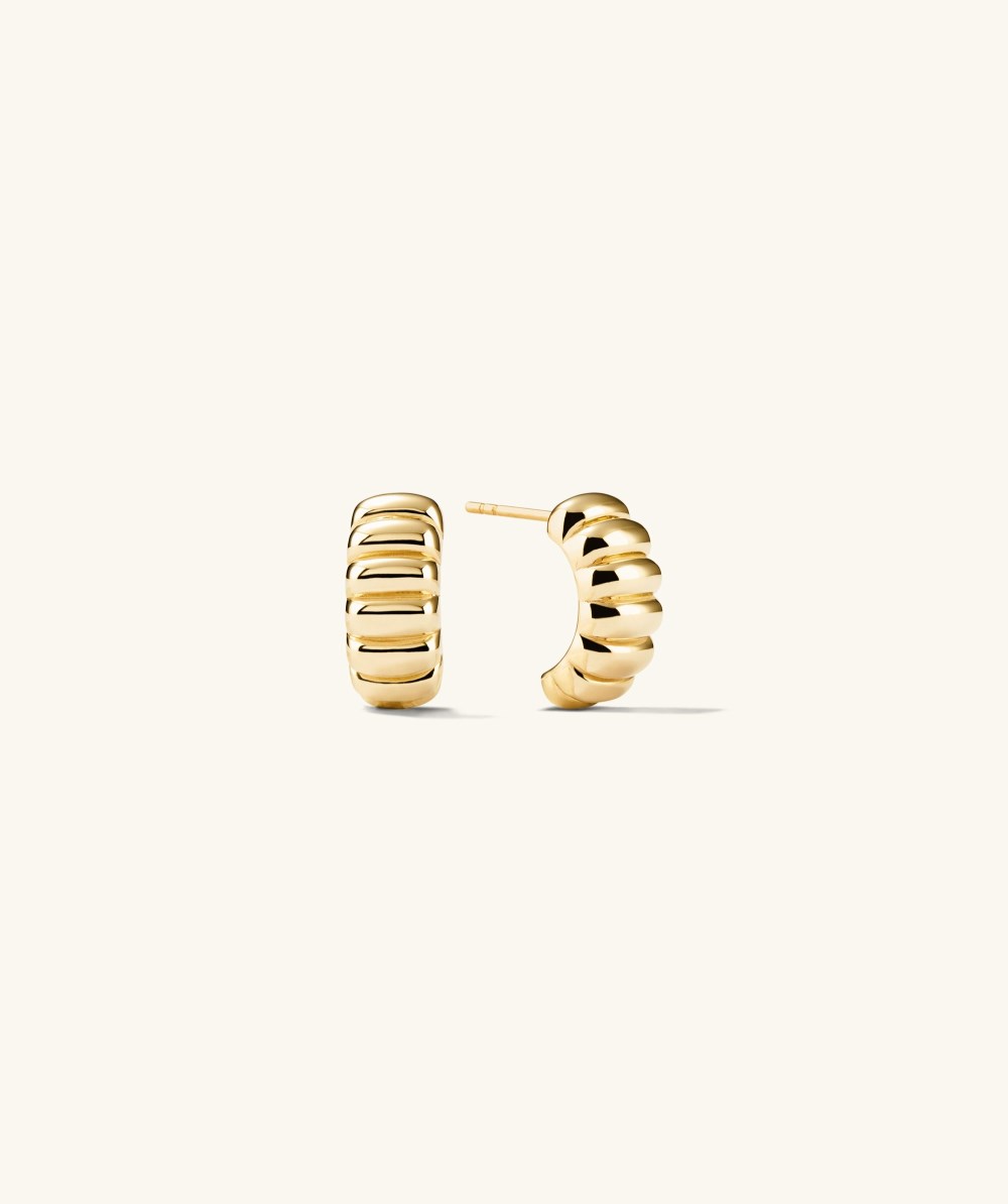 Mejuri Charlotte Hoops - 14k Yellow Gold Canada Store