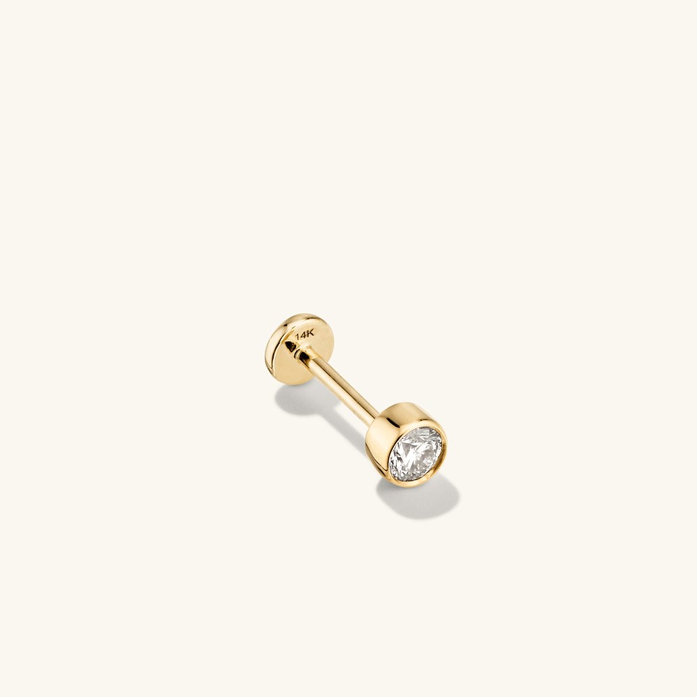 Mejuri Flat Back Post - 14k Yellow Gold Canada Store