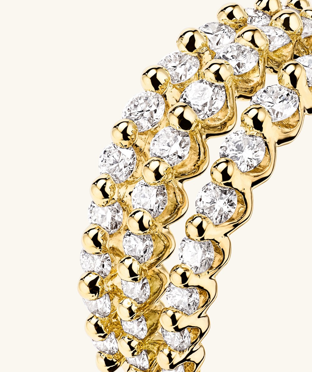 Mejuri Triple Lace Diamond Ring - 14k Yellow Gold Canada Store