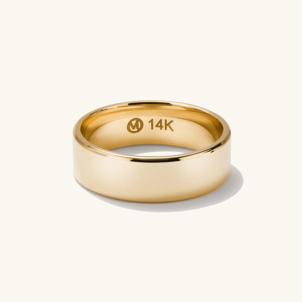 Mejuri 6mm Smooth Band - 14k Yellow Gold Canada Store