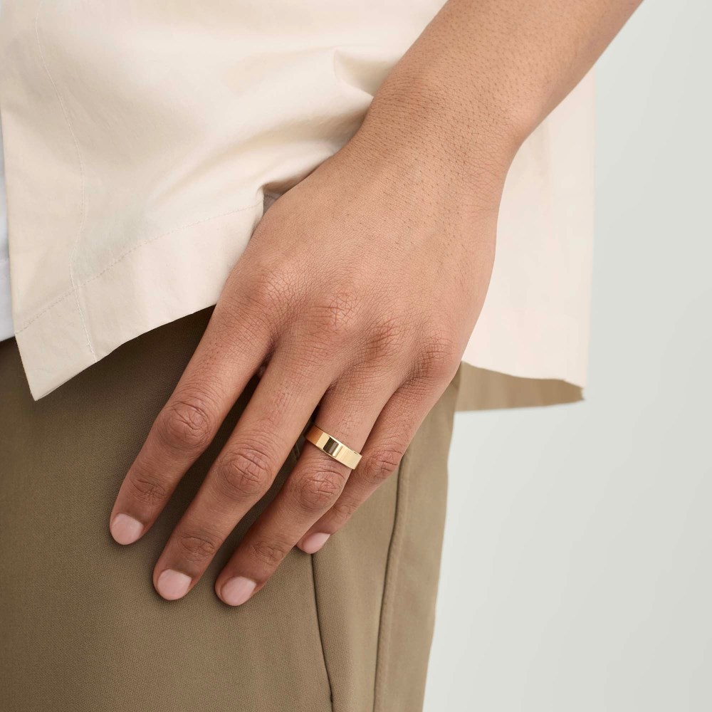 Mejuri 6mm Smooth Band - 14k Yellow Gold Canada Store