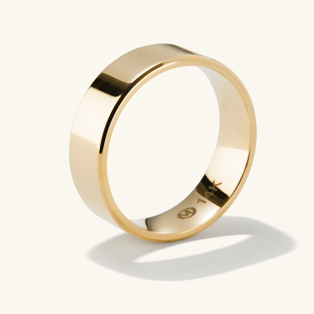 Mejuri 6mm Smooth Band - 14k Yellow Gold Canada Store