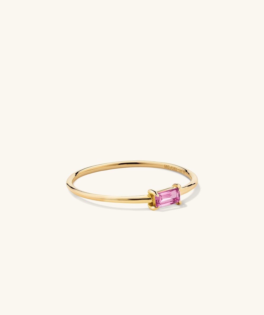 Mejuri Baguette Stacker Ring - 14k Yellow Gold Canada Store
