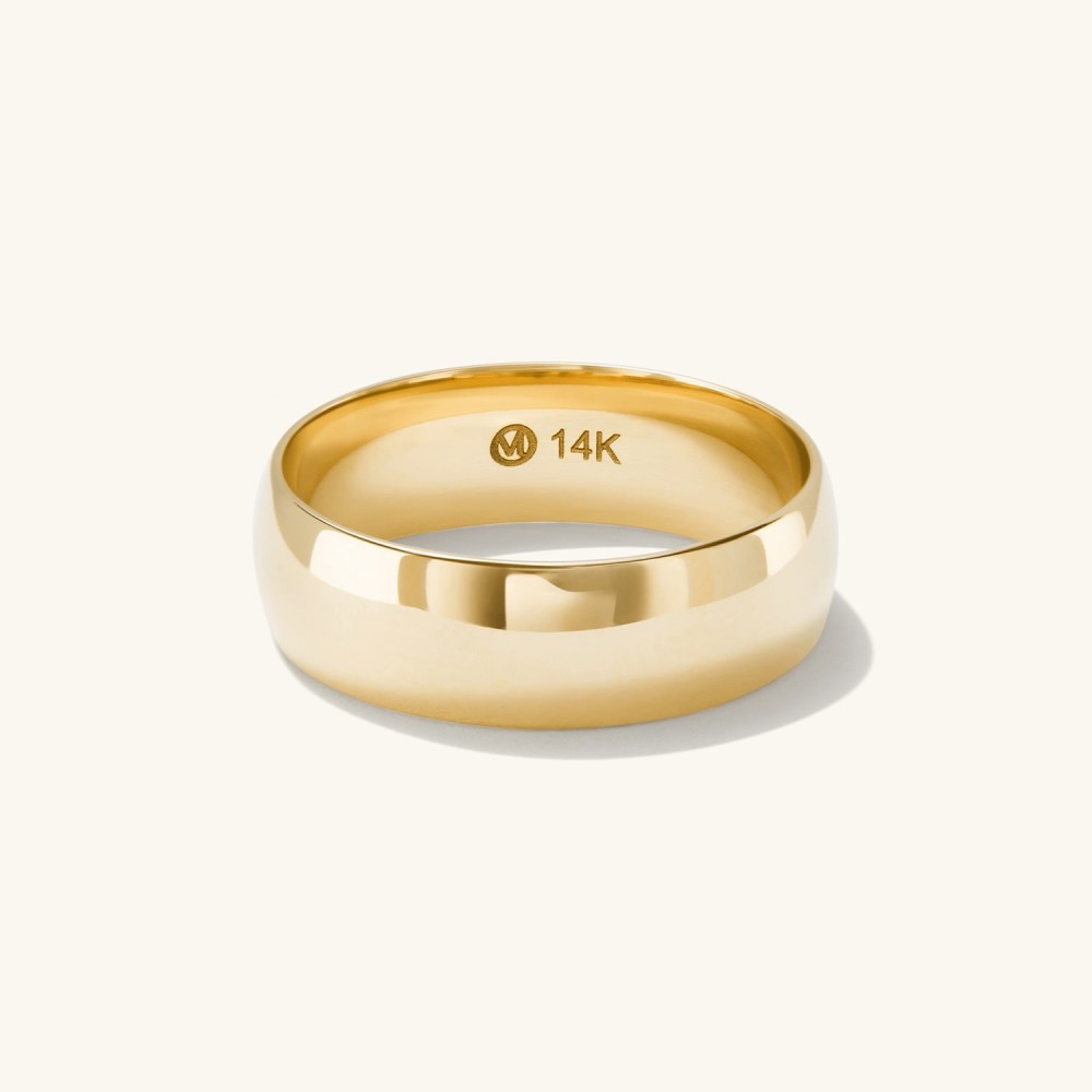 Mejuri 6mm Curve Band - 14k Yellow Gold Canada Store