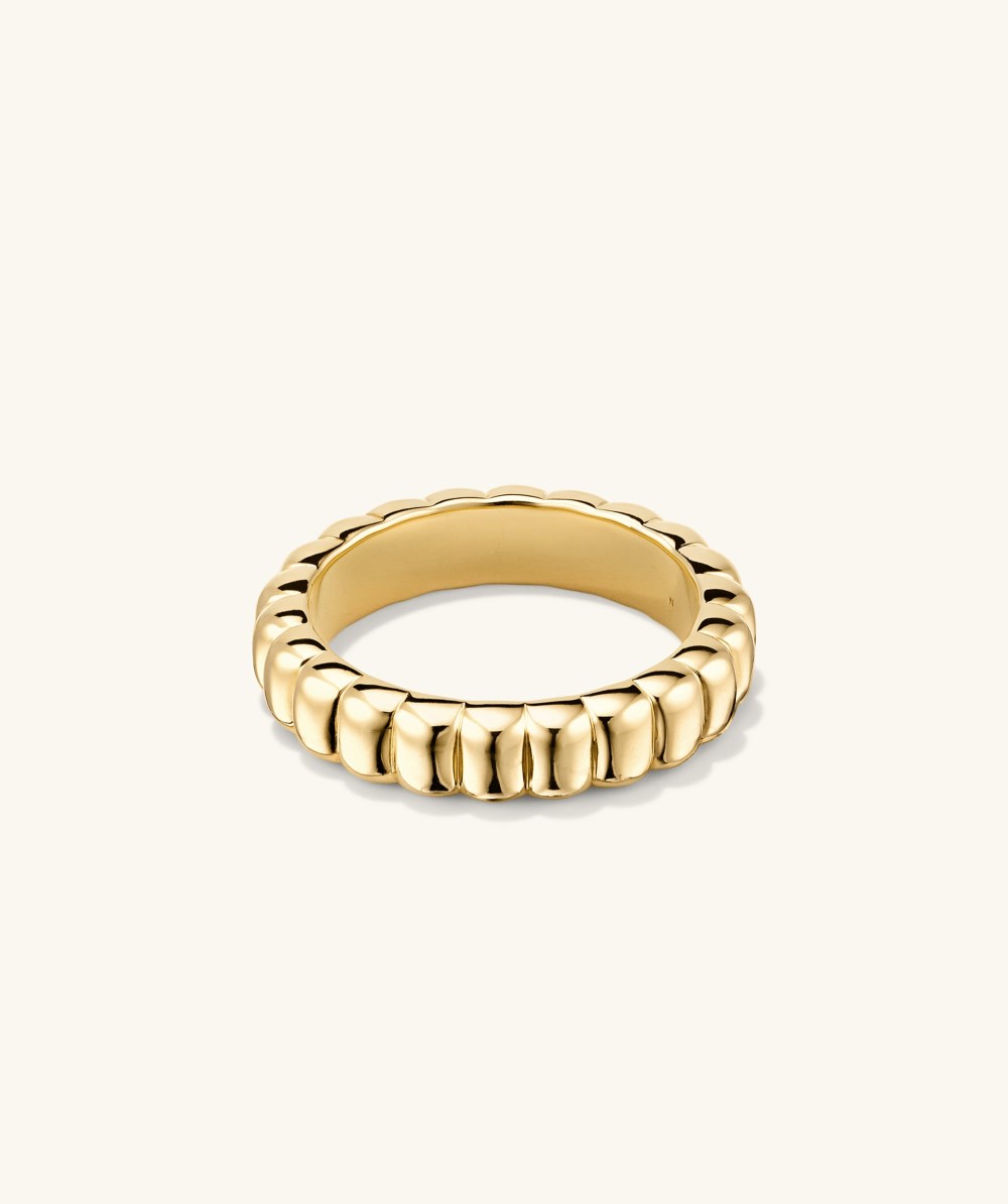 Mejuri Charlotte Slim Ring - Gold Vermeil Canada Store