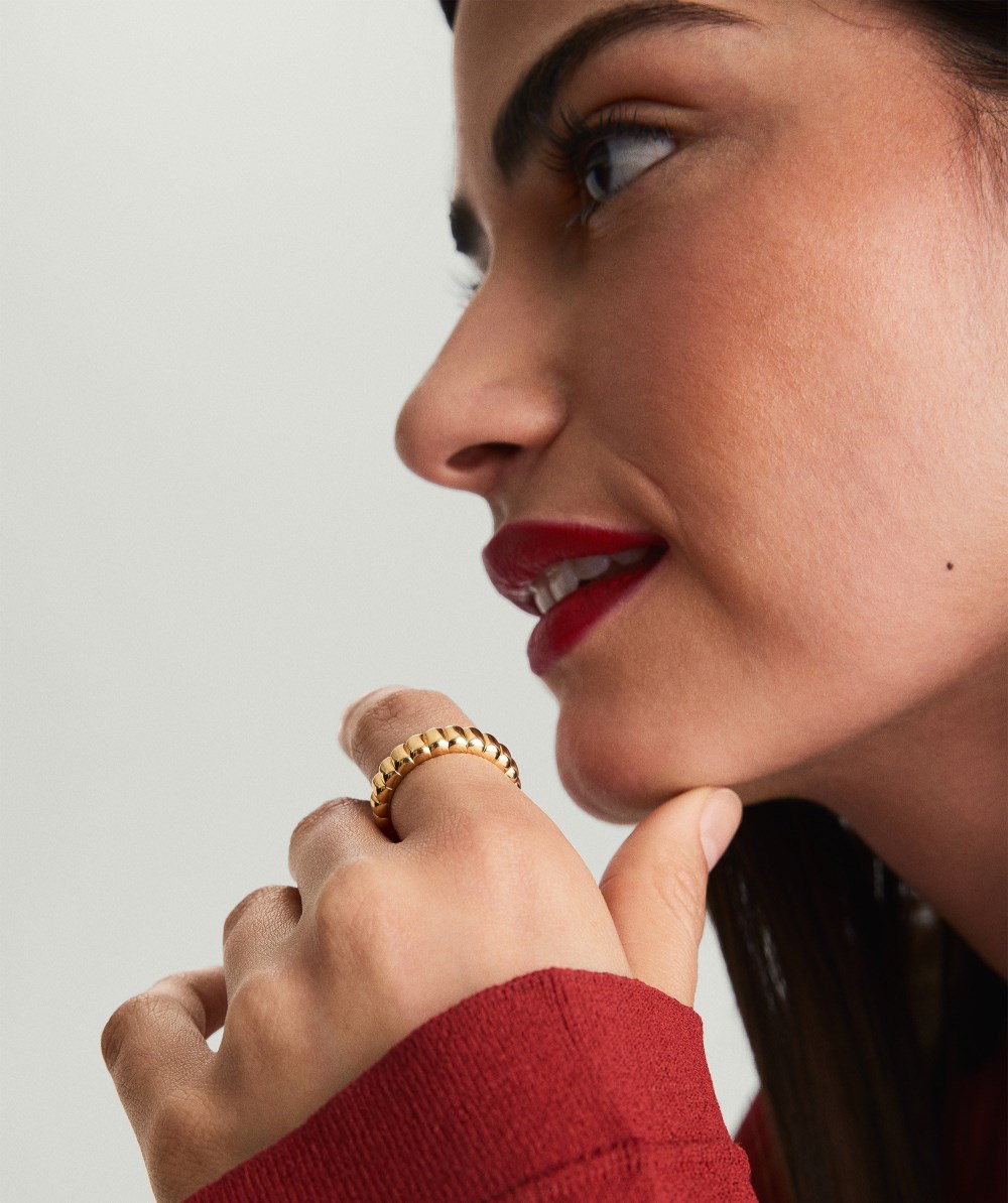 Mejuri Charlotte Slim Ring - Gold Vermeil Canada Store