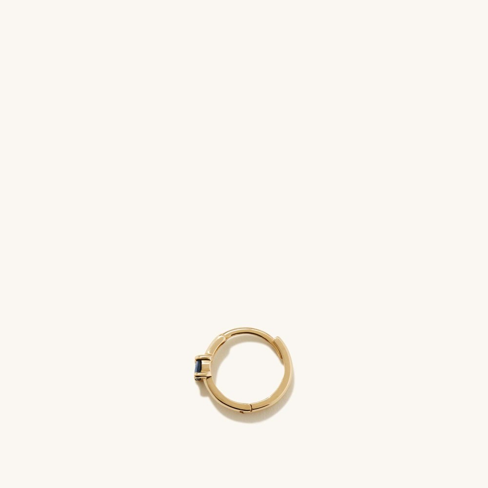 Mejuri Single Colored Mini Hoop - 14k Yellow Gold Canada Store