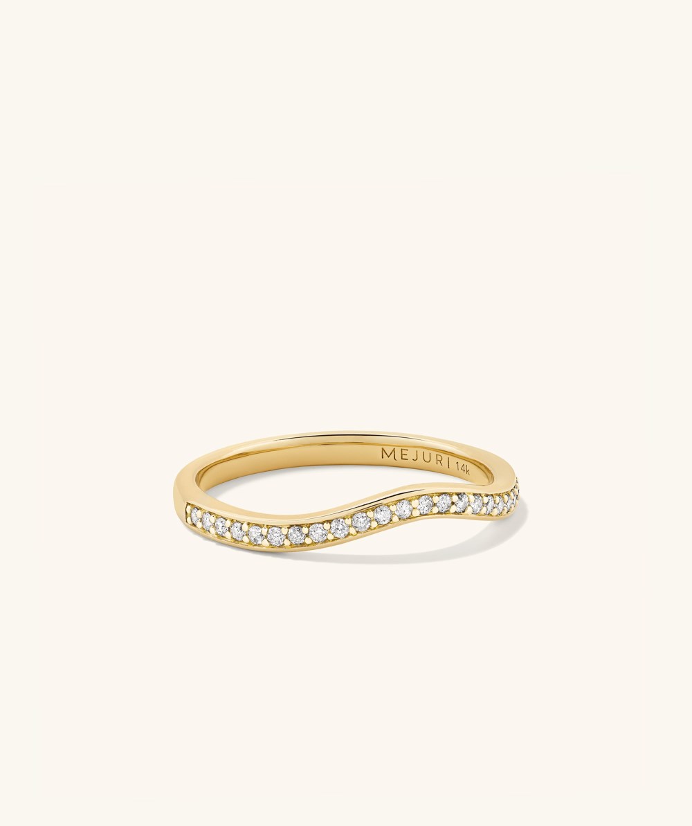 Mejuri Pavﾨﾦ Diamond Nesting Band - 14k Yellow Gold Canada Store