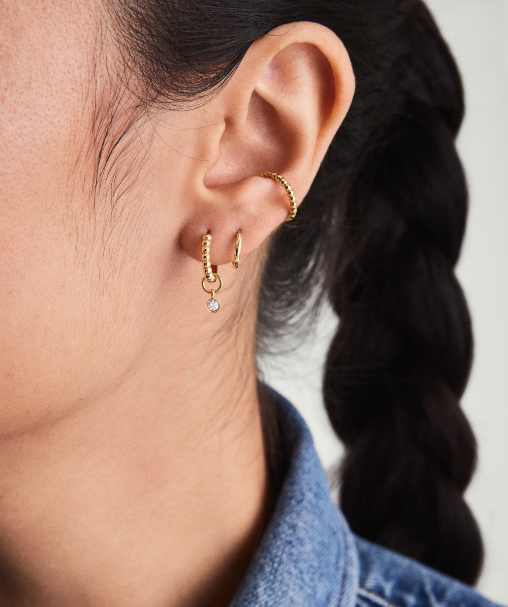 Mejuri Mini Hoop - 14k Yellow Gold Canada Store
