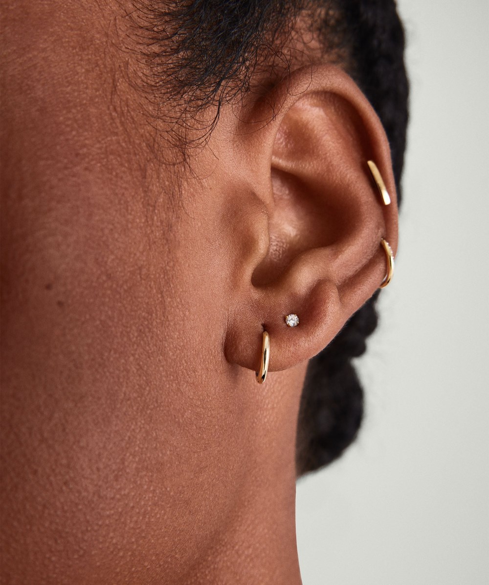 Mejuri Mini Hoop - 14k Yellow Gold Canada Store