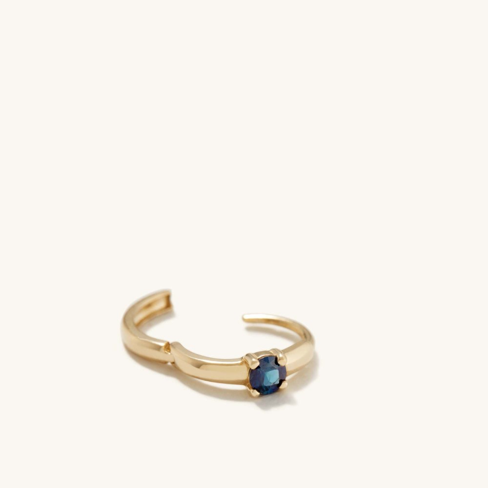 Mejuri Single Colored Mini Hoop - 14k Yellow Gold Canada Store